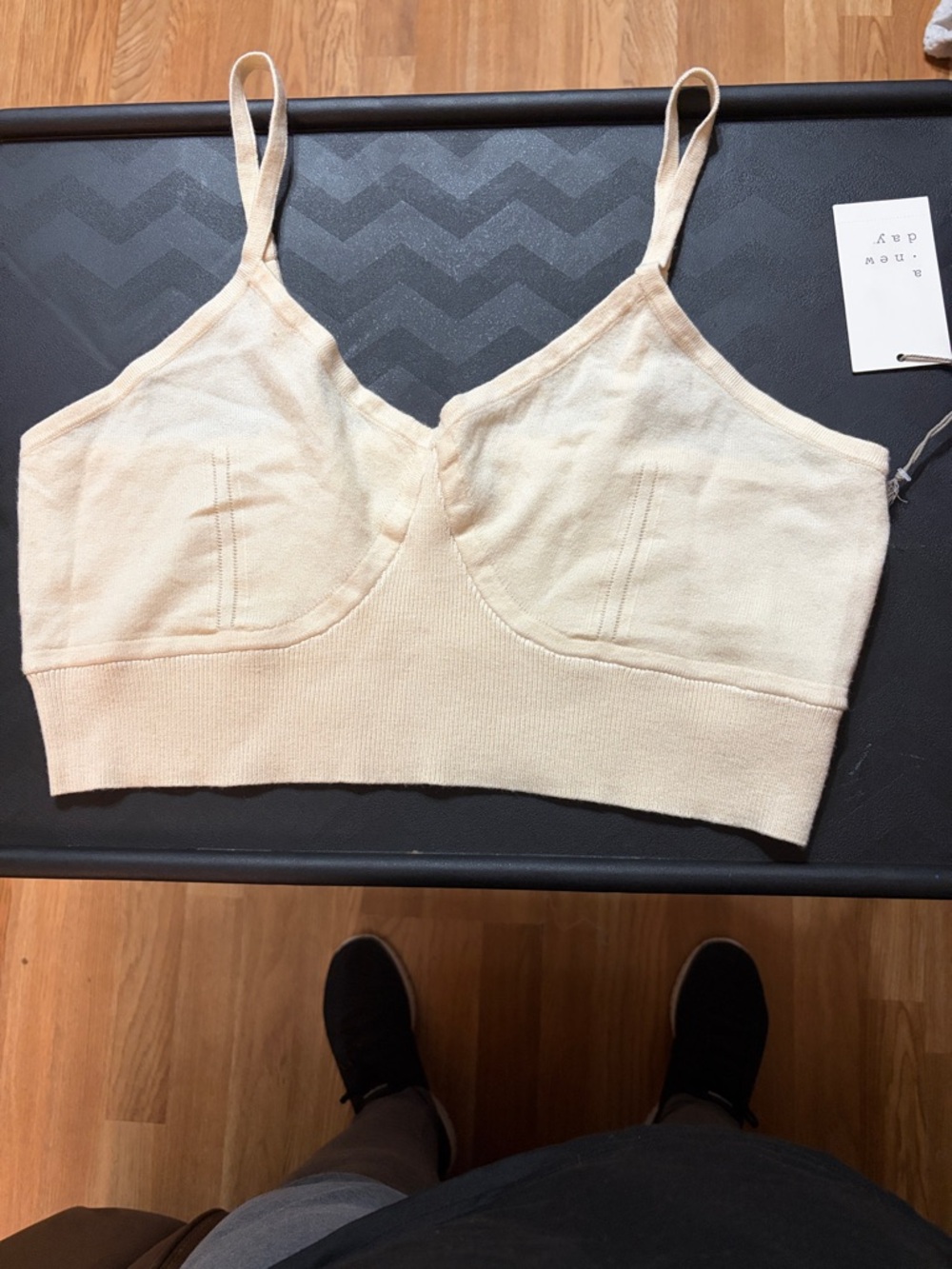 a new day Cream Seamless Wireless Bralette